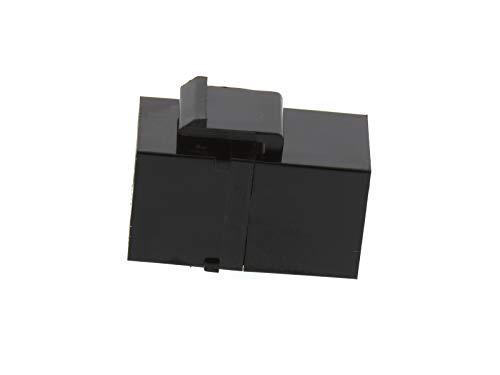 Networx Networx Black Cat6 RJ45 Feed Through Panel Mount Keystone Coupler