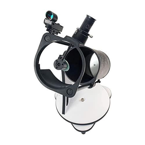 Sky Watcher Sky Watcher Sky-Watcher Heritage 130mm Tabletop Dobsonian 5-inch Aperture Telescope Innovative Collapsible Design Easy to Use, Perfect for Beginners, Black/White (S11705)