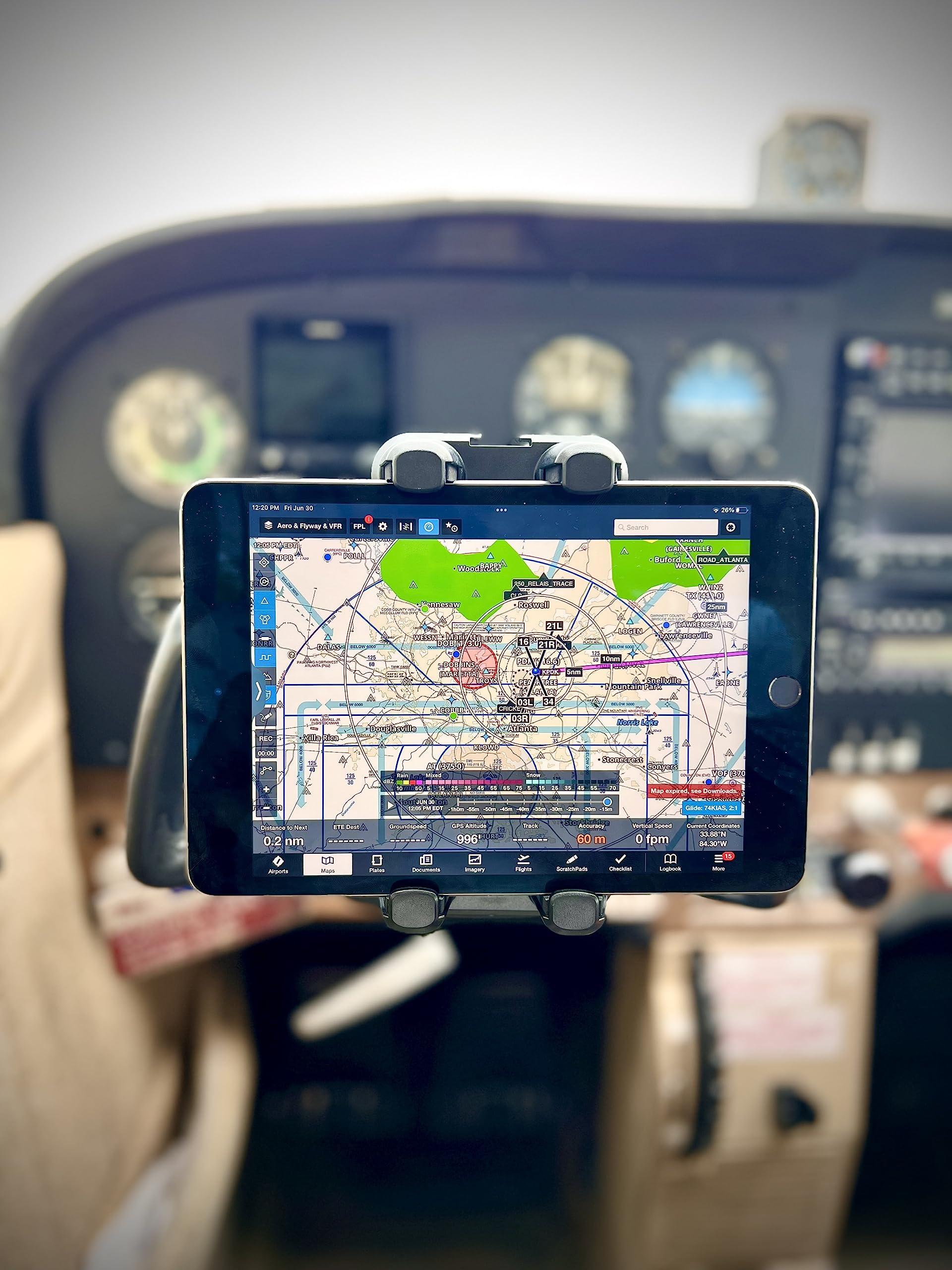 FlightPro FlightPro ProAviator Cockpit Yoke Mount and Suction Cup Set for iPads, General Aviation Avionics and Tablet Mounting