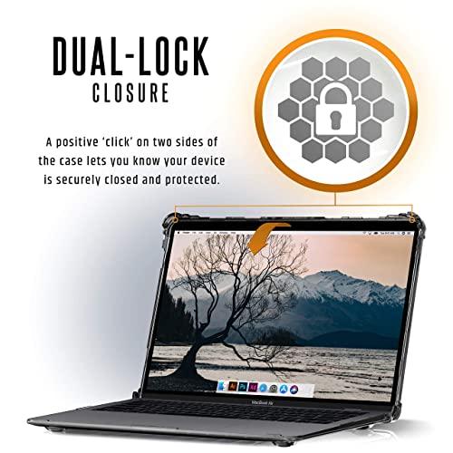 URBAN ARMOR GEAR URBAN ARMOR GEAR UAG MacBook Air 13 inch Case 2018-2020 M1 A1932, A2179, & A2337, Clear Translucent Ice, Feather-Light Rugged Plyo Military Drop Tested Laptop Cover