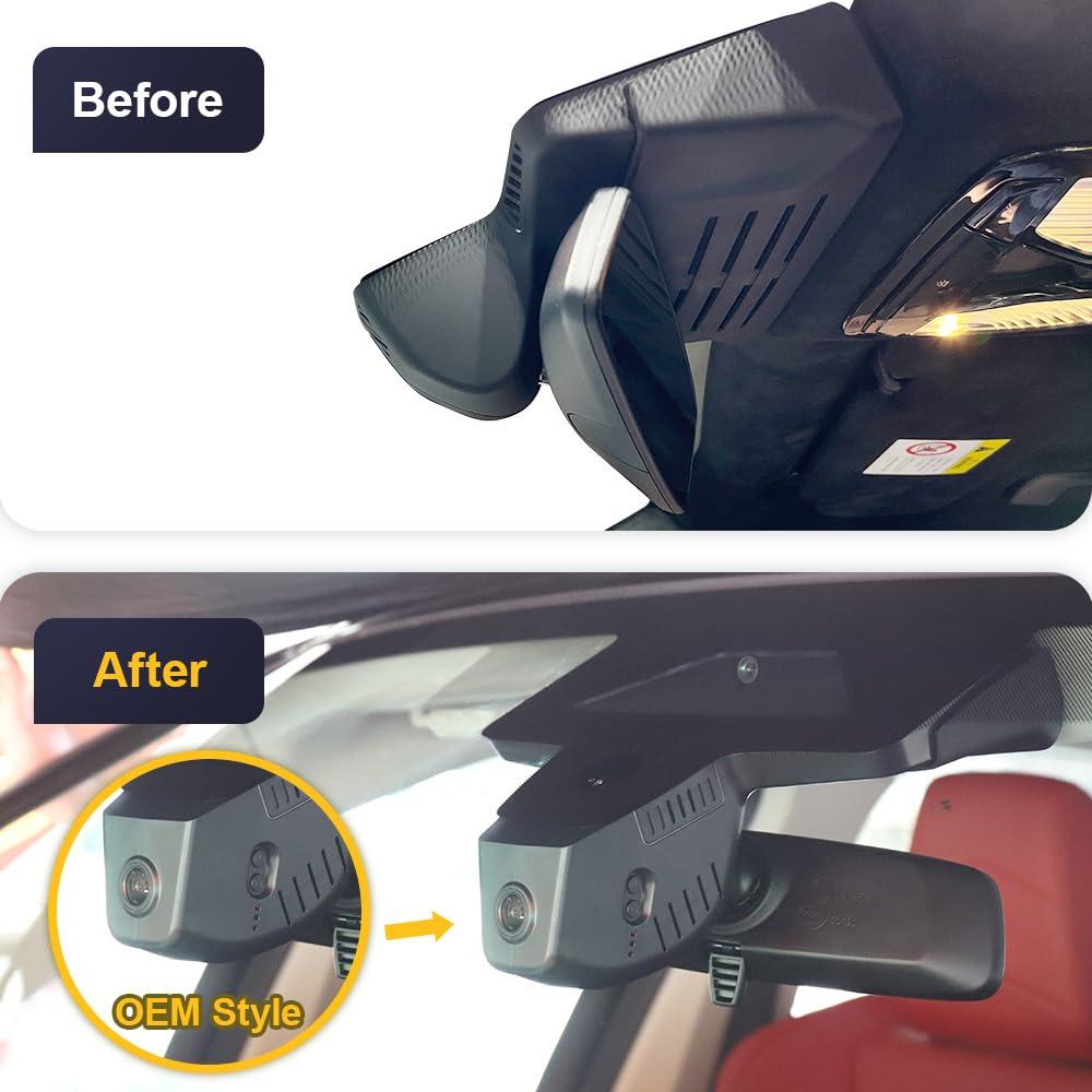 FITCAMX Fitcamx 4K Dash Cam Suitable for BMW X5 X5 M Hybrid & X6 X6 M 2024 2025 2026 (G05/G06), OEM Factory Style, UHD 2160P Video, Built-in WiFi & APP, Loop Recording, G-Sensor, Easy to Install, 64GB Card