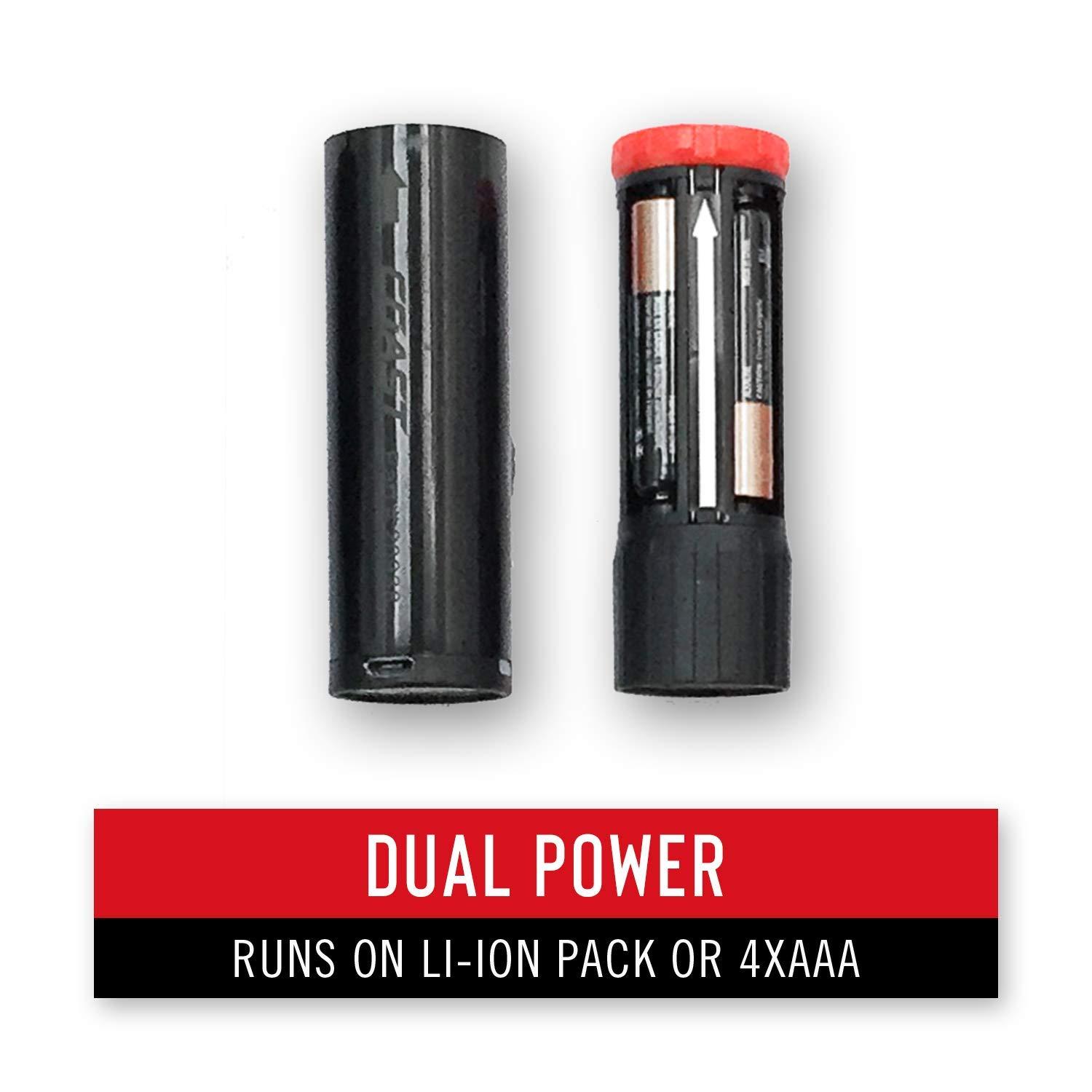 Coast Coast HP7R 300 Lumen Rechargeable LED Flashlight with Slide Focus, Black