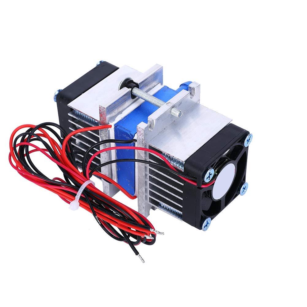 POCREATION Peltier Water Chiller Peltier Water Chiller Dc12V Thermoelectric Cooling System, Dualchip 144W Semiconductor Thermoelectric Peltier Tec112706 Cooler Water Cooling Device (Single Cooler)