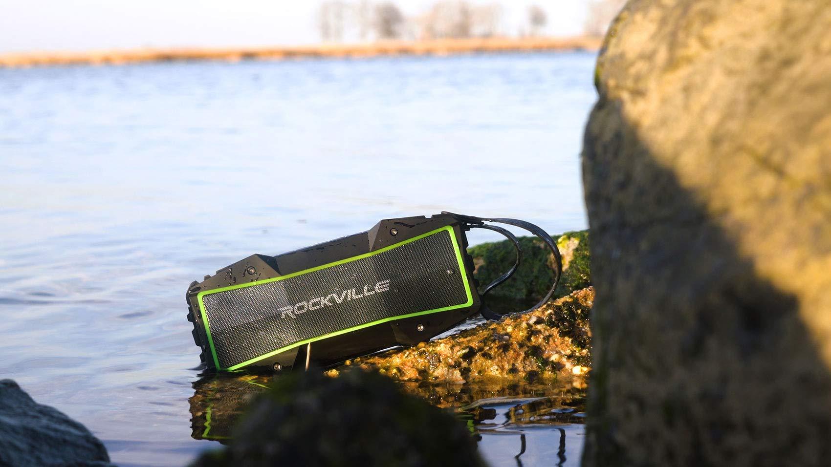 Rockville Rockville Rock Everywhere 15W Portable Bluetooth Speaker, IPX6 Splashproof, TWS Linking, Long Battery Life, for Outdoor and Indoor Use