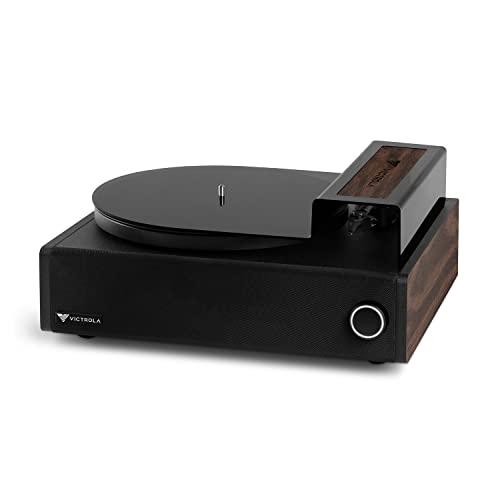 Victrola Victrola V1 Music System with Built-in Record Player, Stereo Soundbar, Powered Wireless 6.5" Subwoofer and Cleaning Kit, Bluetooth Streaming, Supports 33-1/3 and 45 RPM Vinyl Records, (Espresso)
