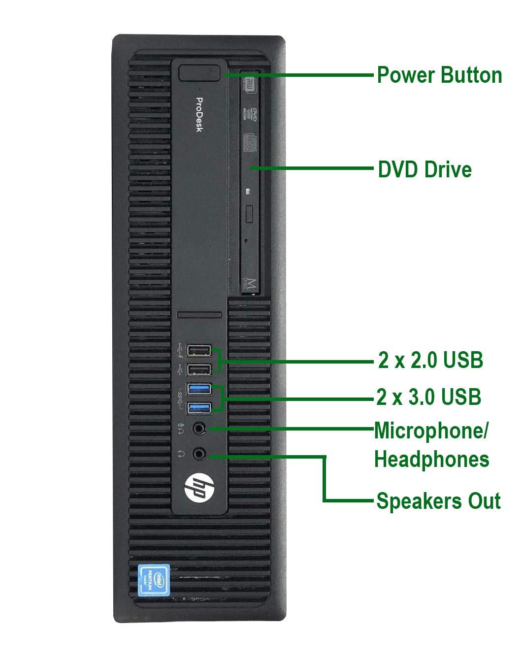 HP HP 600 G1 SFF Desktop Computer PC (Intel Core i5-4570, 3.2GHz, 16GB Ram, 120GB SSD, 2TB Hard Drive, WiFi | Bluetooth, DVDRW, HDMI, GTX 1030 Graphics Card) Windwos 10 (Renewed)