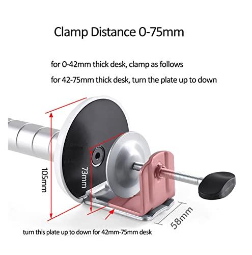 MeLphi MeLphi OA-9X Double Arm Multifunctional Aluminum 9inch 10inch Pad Onemix 3s Desk Mount Laptop Table Stand Monitorbracket Shelf (Color : No 13inch clamp)