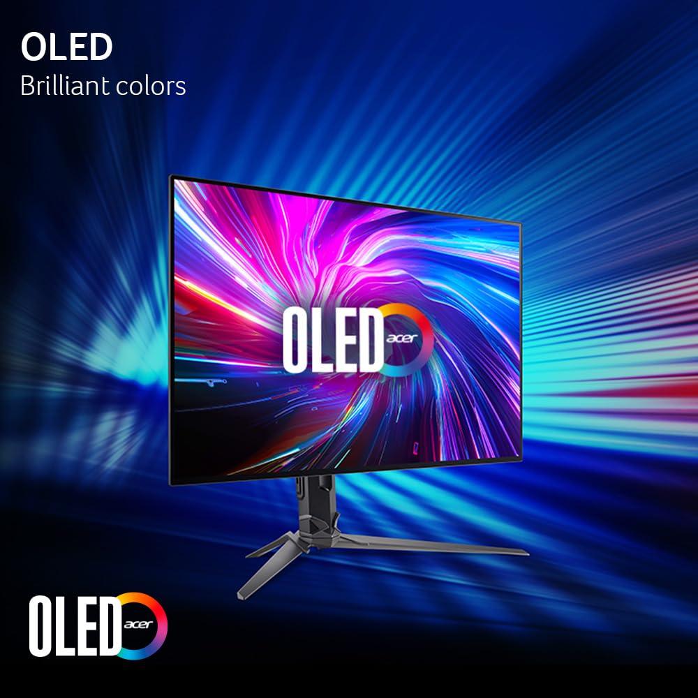 acer acer Predator X32 X3 | 31.5\" UHD 3840 x 2160 OLED Gaming Monitor | AMD FreeSync Premium Pro | 480Hz at 1920 x 1080 (DFR) | Up to 0.01ms | 1000nits @ HDR 3% | USB Type-C, 1 x DP 1.4 & 2 x HDMI 2.1