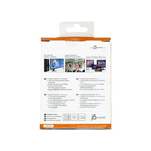 j5create j5create Wireless N300 Dual Band USB Adapter JUE302