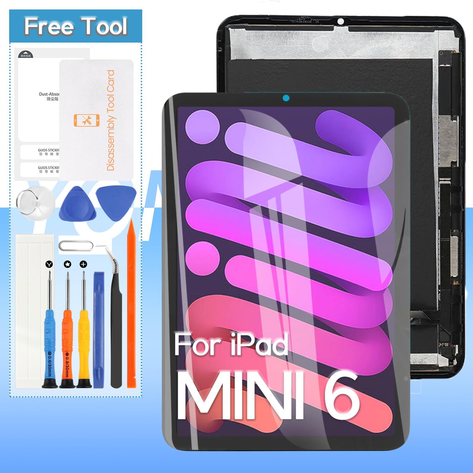 Yondista Screen Replacement for iPad Mini 6 2021 A2567 A2568 A2569 8.3\" LCD Display Touch Digitizer Assembly with Tools