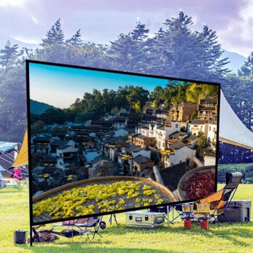 ZYXQQJ ZYXQQJ 84\" 120\" 200\" 250\" 300\" Projector Screen Folding Projection Screen Outdoor Movie Screen for Camping Office Party Home Cinema(300\",16:9)