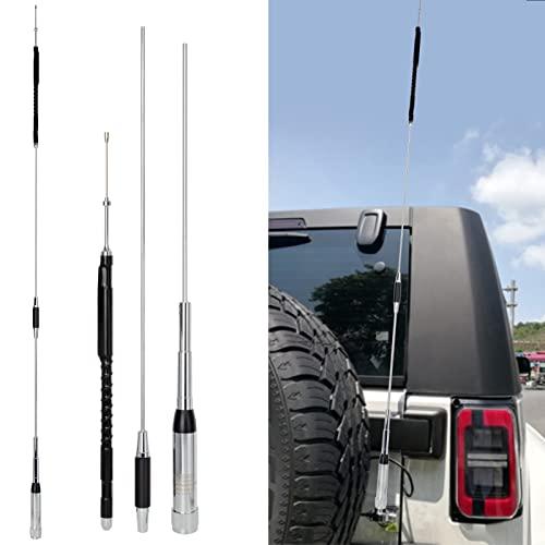 UAYESOK Quad Band Mobile Radio Antenna 10m/6m/2m/70cm for YAESU FT-8900R TYT TH-9800 QYT KT-980 Plus KT-8900 KT-7900D with TC-40 Mount Bracket Clip and 5m Cable