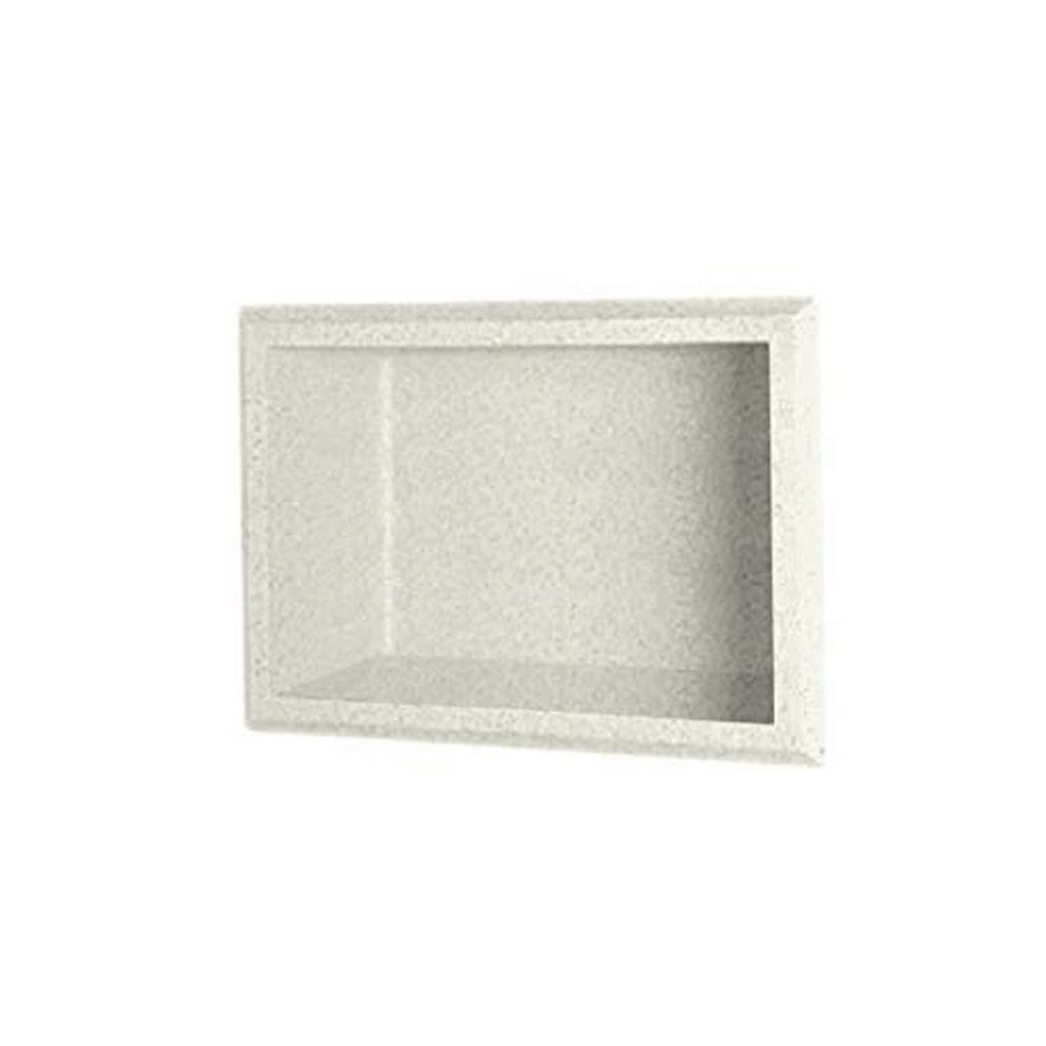 Swan Swan AS01075.018 Solid Surface Single Shower Shelf, 4.125" L x 7.5" H x 10.75" H, Bisque