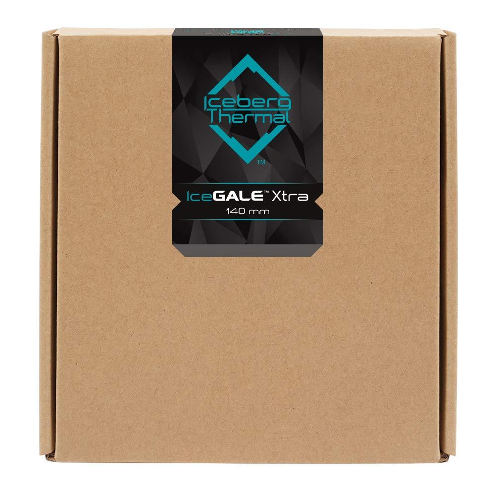 IceGALE Iceberg Thermal IceGALE Xtra 140mm PWM Ball Bearing High Performance Case Fan ((2-Pack) Gray)