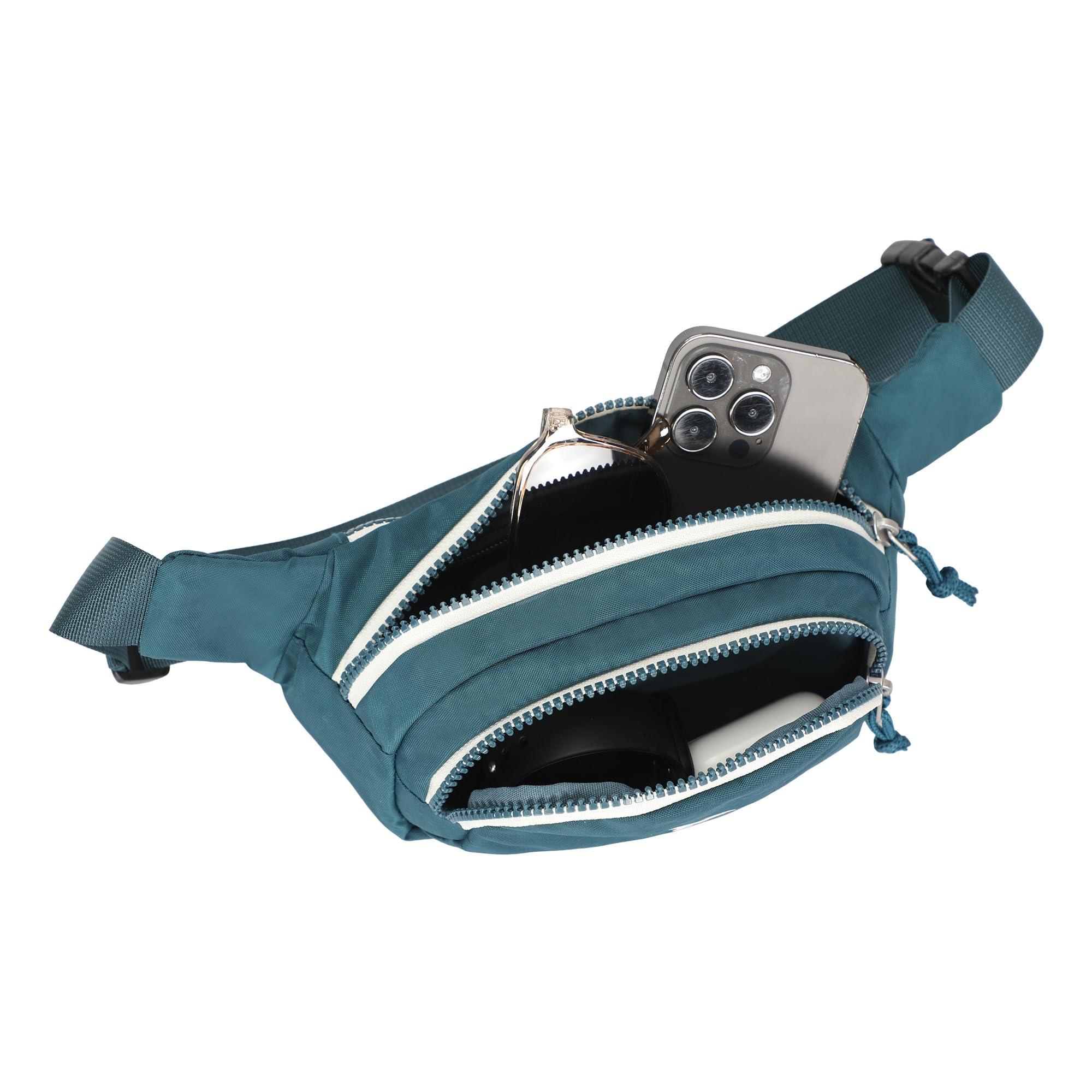 Hynes Eagle Hynes Eagle Travel Backpack 40L Flight Approved Carry on Backpack Men Large Cabin Weekender Laptop Backpack Women 15.6 inches Blue with Waist Pack Green