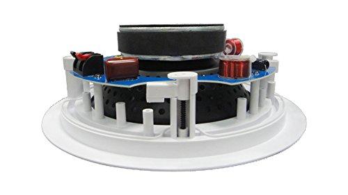 Silver Ticket Products 82C Silver Ticket in-Ceiling Speaker with Pivoting Tweeter (8 Inch in-Ceiling) 1 Piece, 11 inch Overall Size
