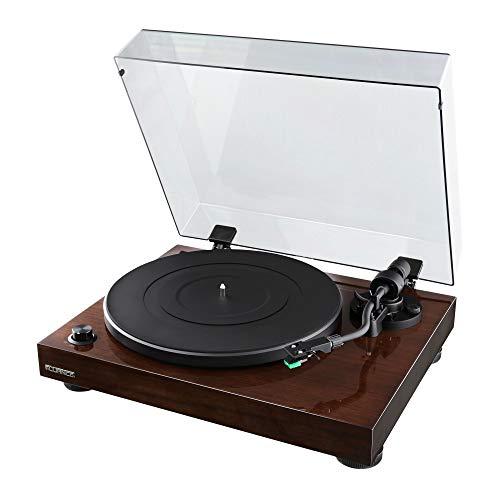 Fluance Fluance RT81 Elite High Fidelity Vinyl Turntable (Walnut) with Ai41 Powered 5" Stereo Bookshelf Speakers (White Walnut), Diamond Stylus, Belt Drive, Built-in Preamp, 90W Class D Amplifier, Bluetooth