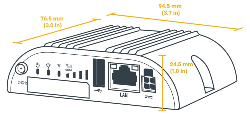 Cradlepoint Cradlepoint IBR200-10M VZ 3y NetCloud 4G LTE Cat 1 Single Mode Router