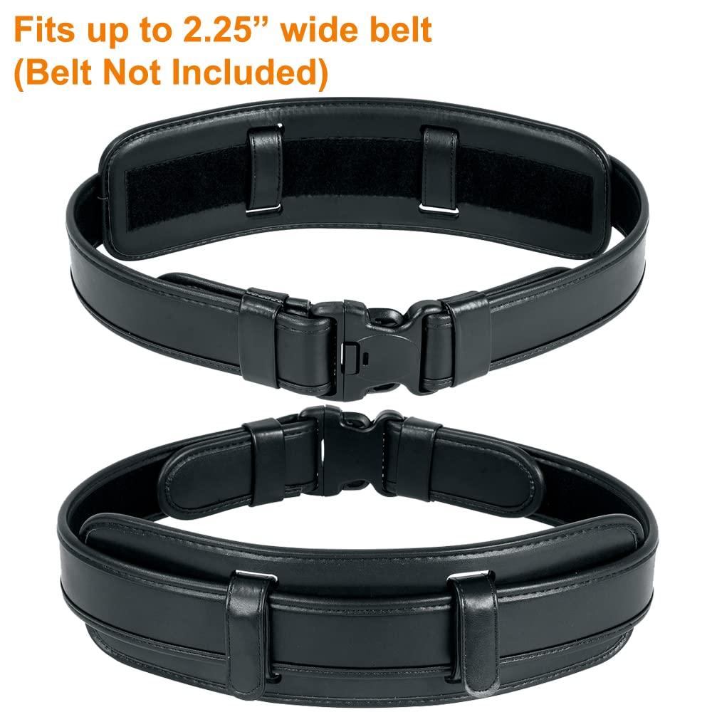 TAFTACFR TAFTACFR Duty Belt Back Support for Law Enforcement Security Military and Tactical Duty Belts (Black Plain)