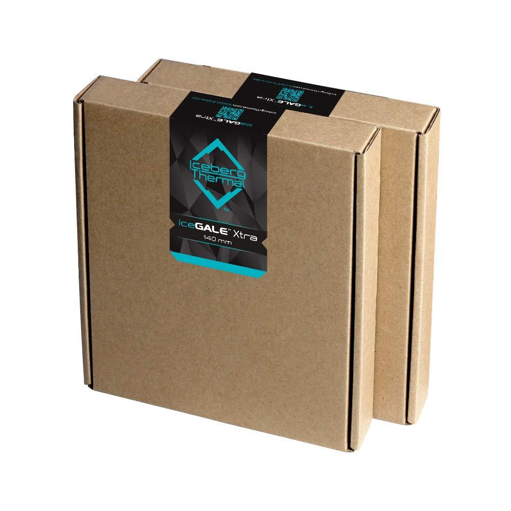 IceGALE Iceberg Thermal IceGALE Xtra 140mm PWM Ball Bearing High Performance Case Fan ((2-Pack) Teal)