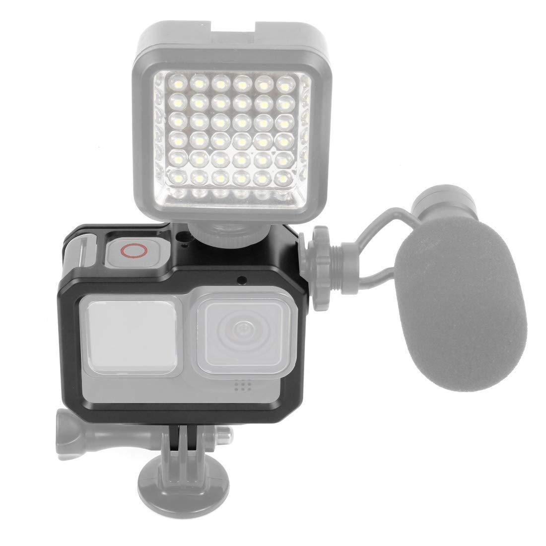 BGNing BGNing Aluminum Case Compatible for GoPro Hero 9 Black Camera Metal Cage Protective Shell Housing Frame Form-Fitted w/Cold Shoe 52mm Filter Mount (only Shell)