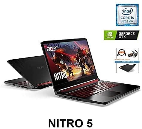 Acer Acer Nitro 5 Gaming Laptop, Core i5-9300H, 15.6" FHD IPS, NVIDIA GeForce GTX 1650, Windows 10 H, WiFi 6, Type-C, Waves MaxxAudio, Cool Boost, Accessories (16GB RAM | 1TB PCIe SSD)