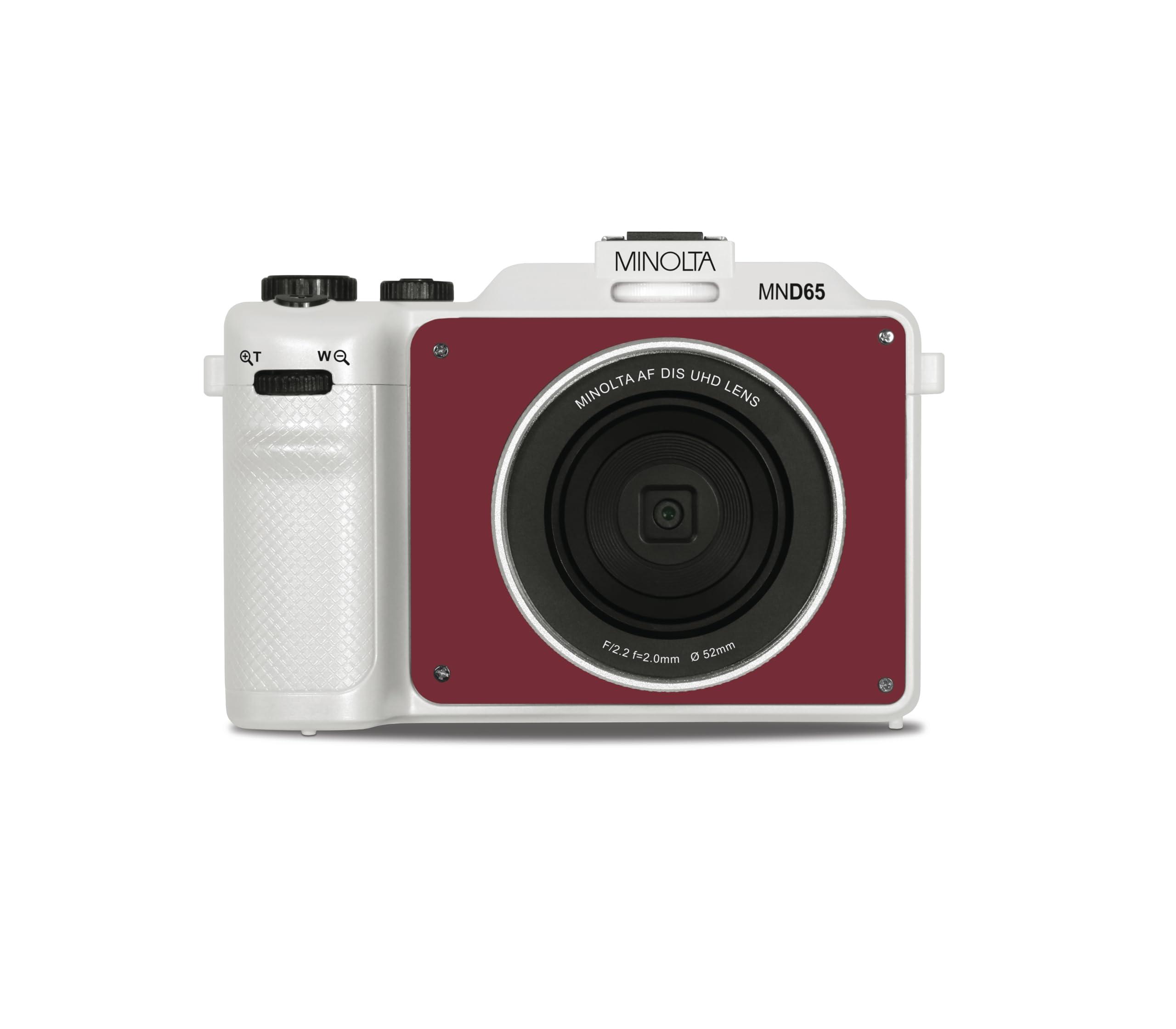 Minolta Minolta MND65 56 MP Autofocus / 4K60FPS Ultra HD Camera w/WiFi and Two Replaceable Faceplates