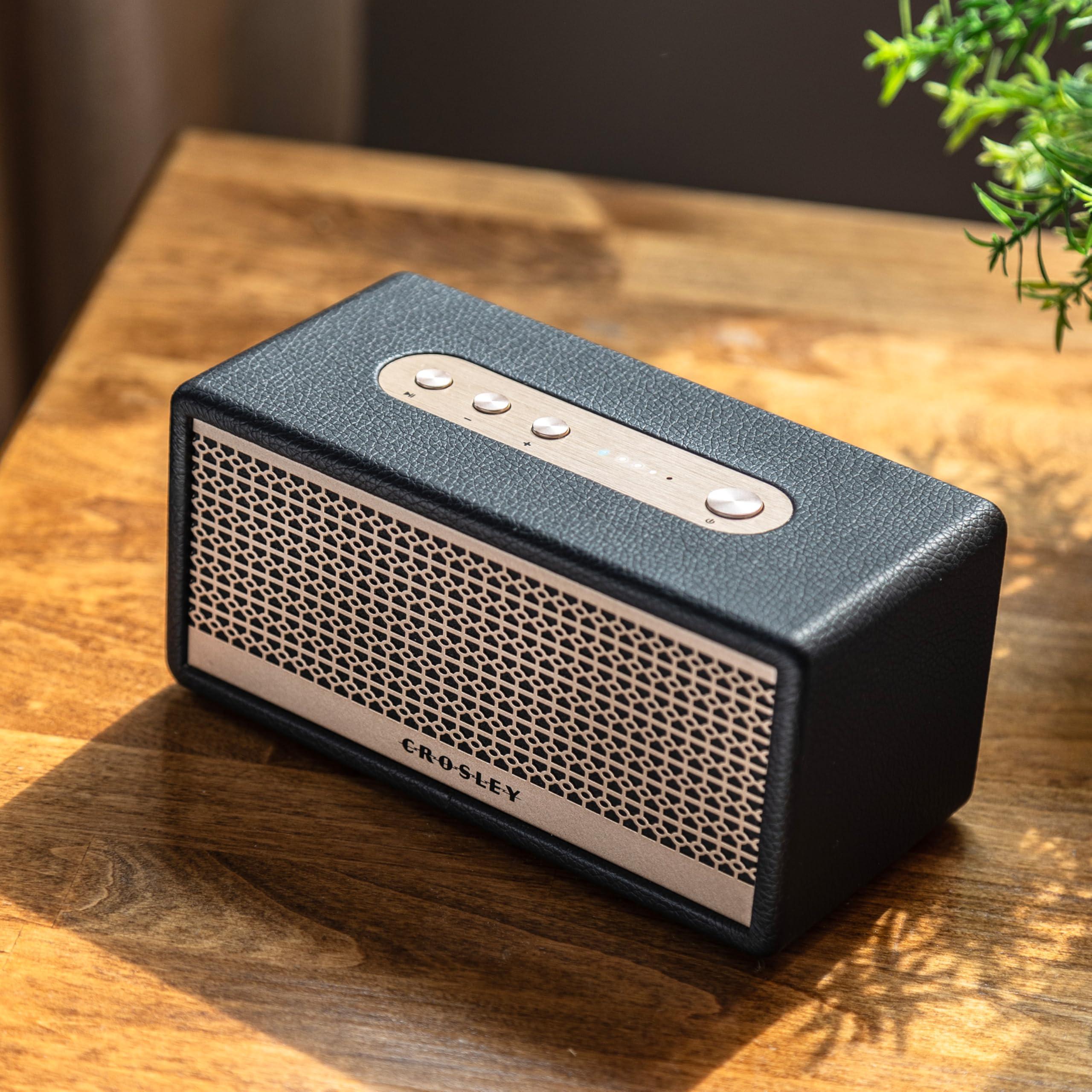 Crosley Crosley CR3113A-BK Montero Small Portable Rechargeable Bluetooth Speaker, Black