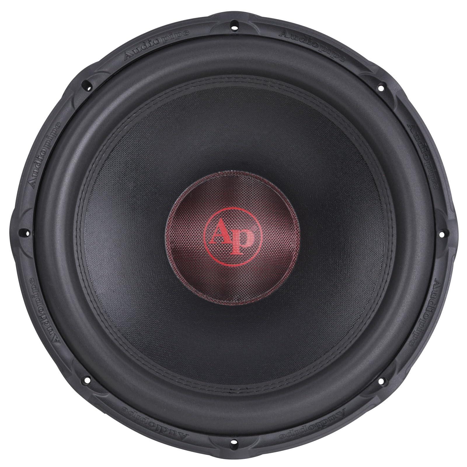 Audiopipe Audiopipe 18" Quad Stack Composite Cone Subwoofer (TXX-BDC-V-18), Superior Performance, 3800W, 5 Magnets, BASV Voice Coil, Aluminum Basket, Multi-Connect, Non-Press Paper Cone, 2 * 4 Ohms