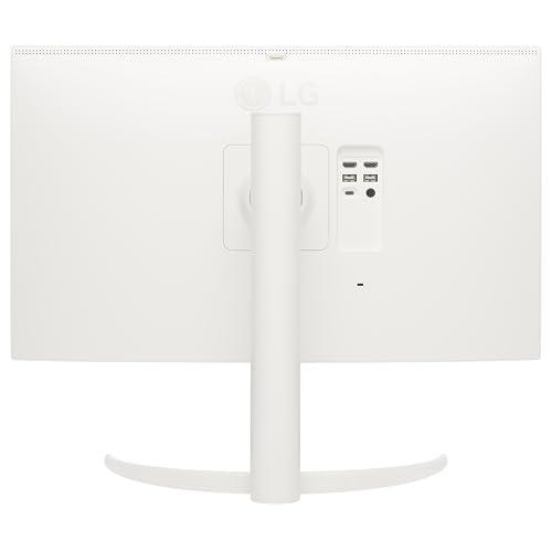 LG LG 27SR75U-W MyView 27 inch 4K UHD (3840x2160) IPS HDR10 USB Type-C 65W PD Smart Monitor webOS 23 AirPlay Screen Share Bluetooth ThinQ App Built-in Speaker HDMI White