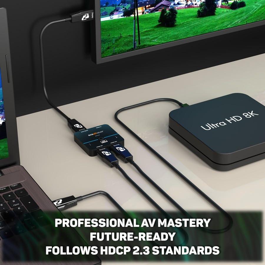 BZB GEAR BZB GEAR 8K Ultra HD HDMI 2.1 48Gbps Active Optical Cable - 20m/66ft - BG-CAB-H21A20