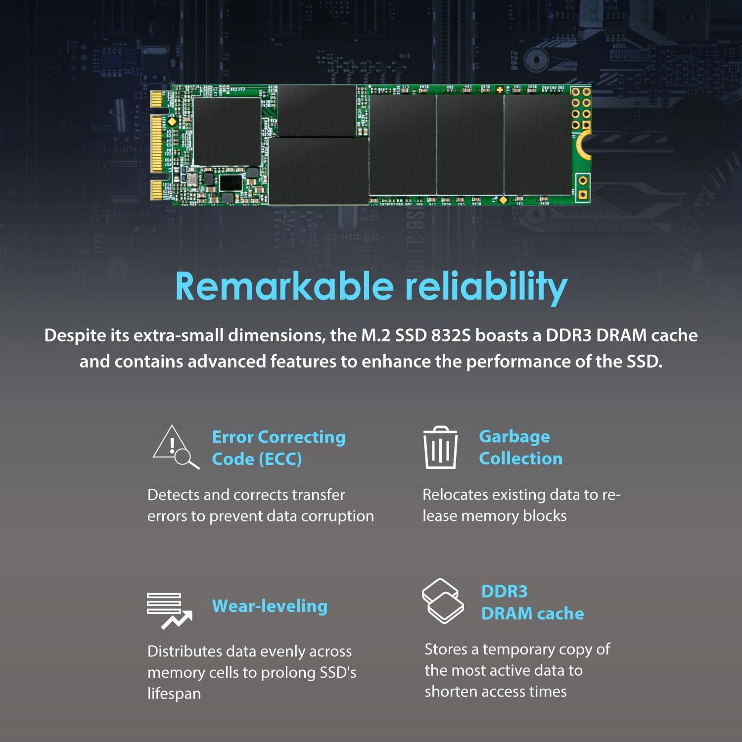 Transcend Transcend 1TB SATA III 6Gb/s MTS832S SSD M.2 80mm Single Side TS1TMTS832S