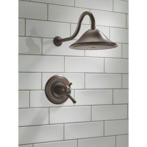 DELTA FAUCET Delta Faucet Cassidy 17T Series Dual-Function Shower Trim Kit with Single-Spray Touch-Clean Shower Head, Chrome T17T297 (Valve Not Included) 20.69 x 9.38 x 20.69 inches