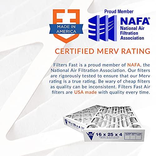 Filters Fast Filters Fast Compatible Replacement for Honeywell 16x25x5 Air Filter MERV 13 FC100A1029 Pleated AC Furnace Air Conditioner Filters Actual Size: 15.875 x 24.75 x 4.25, 2-Pack