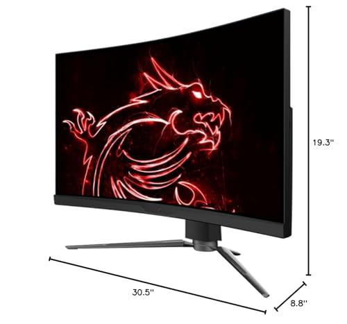 MSI MSI MPG ARTYMIS 273CQR QD, 27\" Gaming Monitor, 2560 x 1440 (QHD), VA with Quantum Dot Technology, 165Hz, FreeSync Premium Pro, HDR 400, HDMI, Displayport, USB C, Tilt, Swivel, Height Adjustable