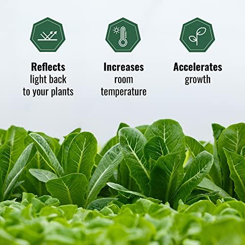 Grow1 DL Wholesale Black and White Panda Film, Plastic Sheeting Heavy-Duty for Light Reflection, Greenhouse, Poly Film, 10' x 10' 5.5 Mil Thick