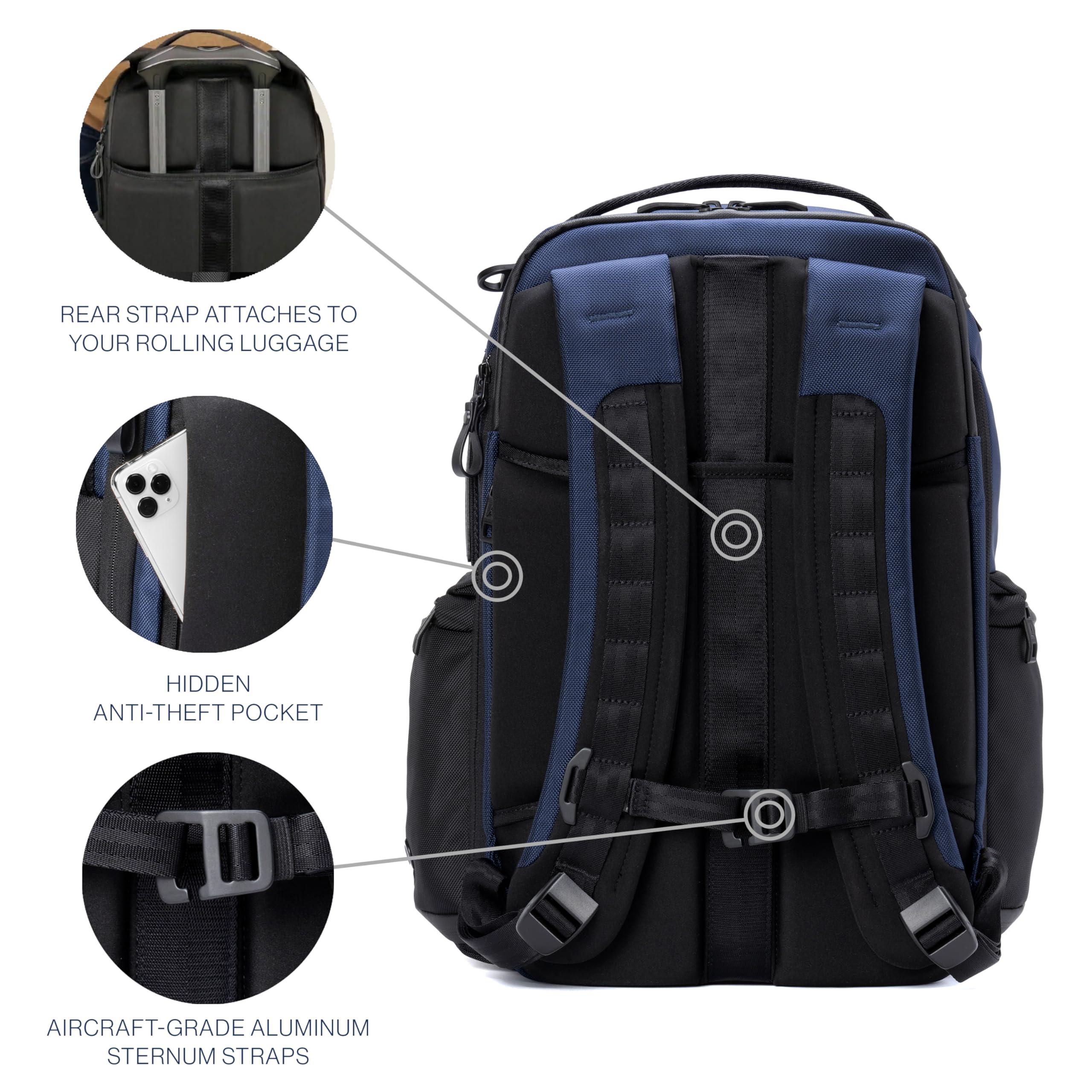 Travelpro Travelpro Altitude Large Expandable Travel Laptop Backpack 30-36L, 16 Inch Laptop, Water Resistant, Work, Business, Men and Women, Aviator Navy