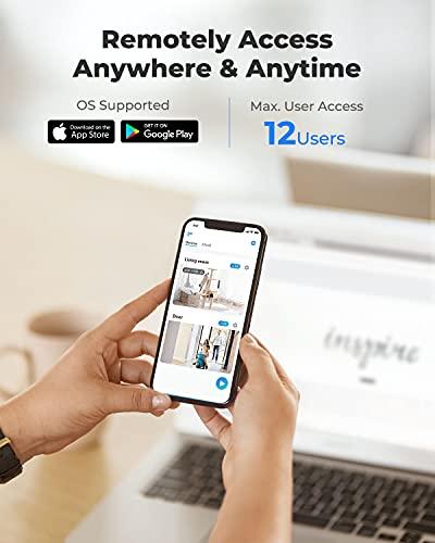 REOLINK Reolink 5MP PoE Security Camera System Bundle, 12pcs 5MP Smart Human/Vehicle Detection PoE Cameras, a 16CH NVR with Pre-Installed 4TB HDD(Include 8 x 18M Cat5 Cable)