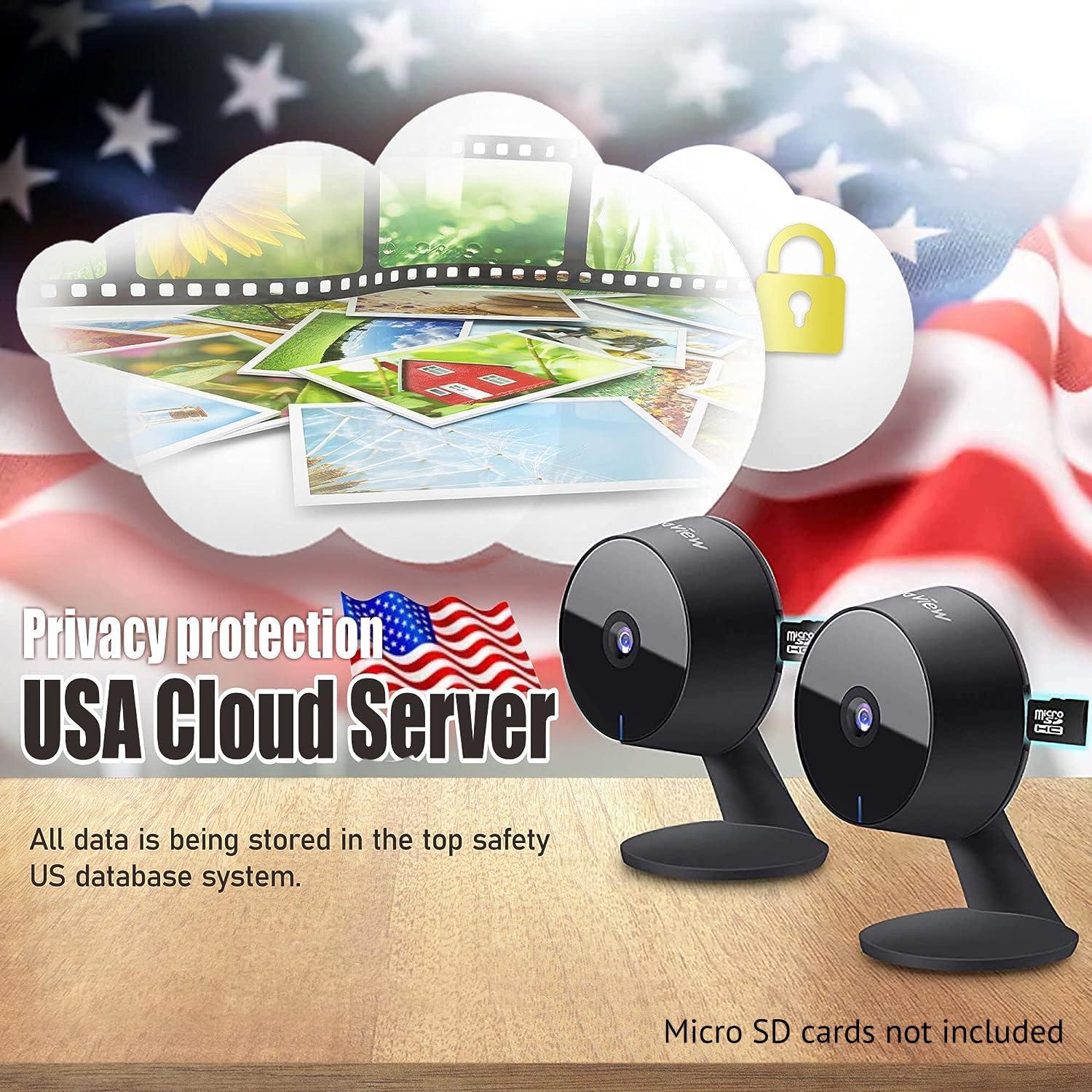 LaView LaView 4MP 2K Cameras for Home Security Indoor,Home Security Camera for Baby/Elder/Pet/Nanny,Baby Cam Starlight Sensor Color Night Vision,US Cloud Service,Works with Alexa