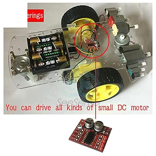 ElectronicMaker 10Pcs 1.5A 2-Way MX1508 DC Motor Driver Module PWM Speed Dual H-Bridge Stepper Motor L298N