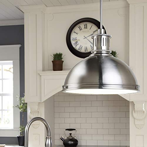 Sea Gull Lighting Sea Gull Lighting 65087-962 Pratt Street Metal Pendant Hanging Modern Fixture, Three - Light, Brushed Nickel