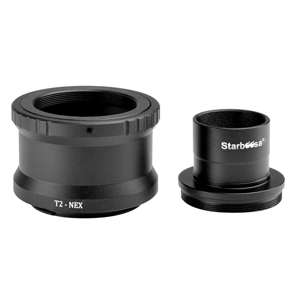 starboosa Starboosa T2-Ring & M42 to 1.25" Telescope T Adapter - For Sony NEX-3, 5, 6, 7, 5R, VG40, A7R II, A6300, A6000 Etc