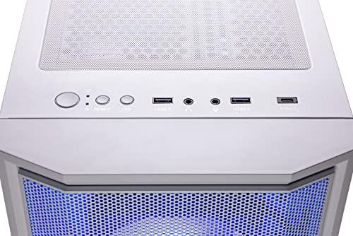 Skytech Gaming Skytech Gaming Archangel Gaming PC Desktop Intel Core i7 12700F 2.1 GHz, NVIDIA RTX 4060, 1TB NVME SSD, 16GB DDR4 RAM 3200, 600W Gold PSU, 240mm AIO, 11AC Wi-Fi, Windows 11 Home 64-bi,White