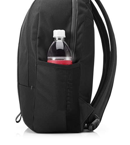 HP HP Commuter Laptop Backpack | with 15.6” Laptop/Tablet Compartment | Water-Resistant, Carry-on | Water Bottle Pocket, Reflective Accents, (5EE91AA), Black, Model: 5EE91AA#ABL