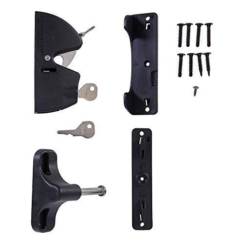 National Hardware National Hardware N346-201 V6201 LokkLatch in Black, 4-9/16\"
