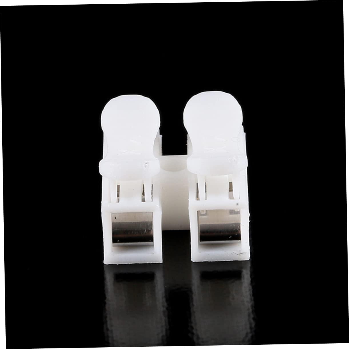Angoily Angoily 9 Pcs Electrical Connectors White Electrical Wire Connectors 2 Way Electric Connector Wire Terminals