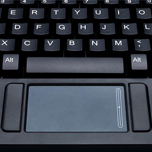 Adesso Adesso AKB-425UB - Easytouch Rackmount USB Touchpad Keyboard, Black