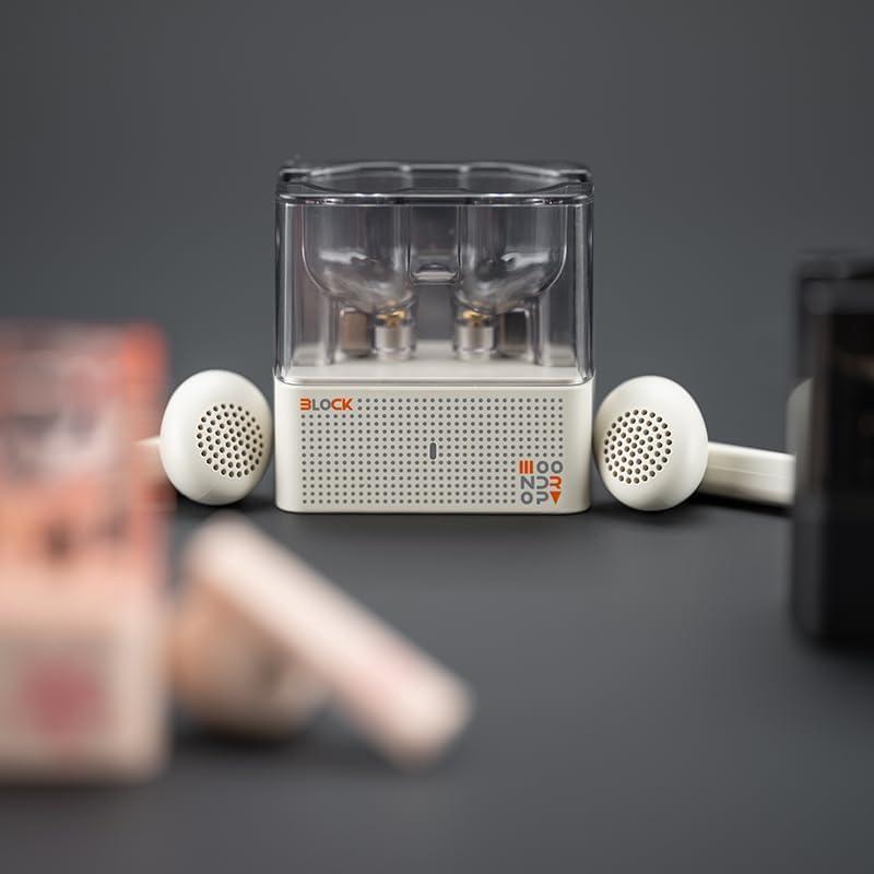 Moondrop Moondrop Block Semi in Ear Flath ead Earbuds True Wireless Earphones (White)