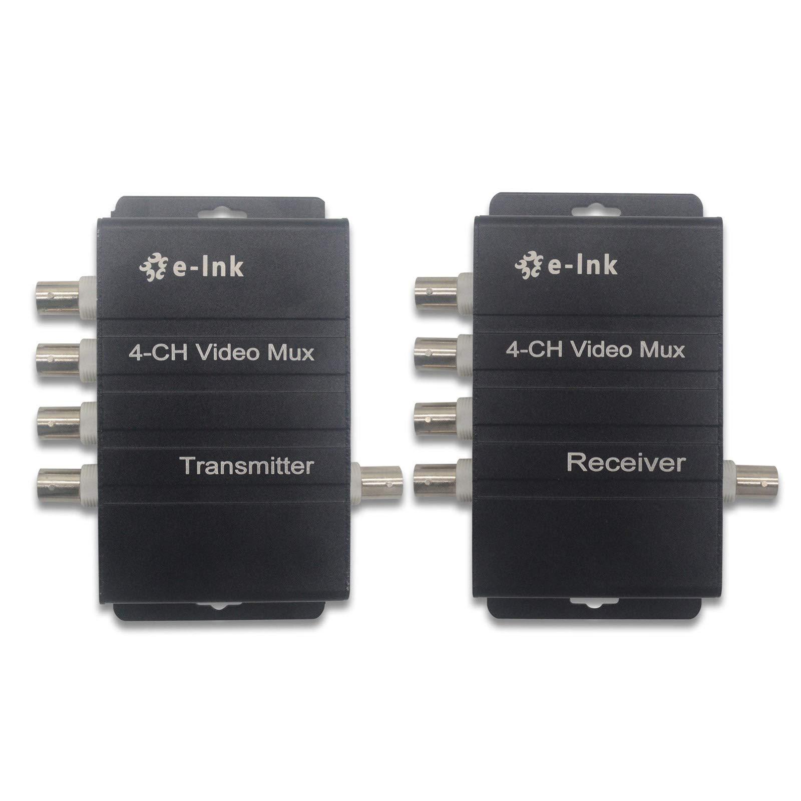 E-link E-link 4 Channel Video Multiplexer - 4Ch CCTV Video Multiplexer Over 1 Coaxial Cable for Standard Analog Cameras