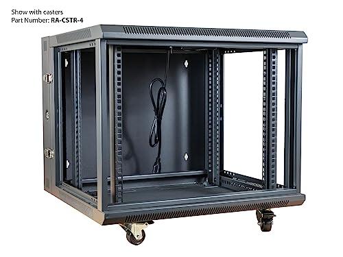 Networx Networx 12U Swing Out Wall Mount Server Cabinet - 24 Inch Depth, Acrylic Door, Flat Packed